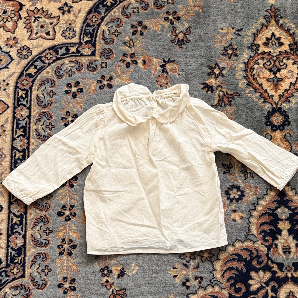 Soor Ploom Cream Kids Blouse size 4/5